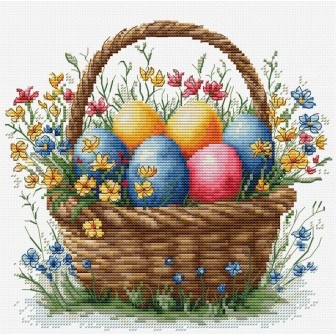 Embroidery kit Easter Basket