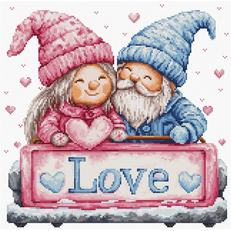 Borduurpakket Winterliefde Borduurpakket Winterliefde