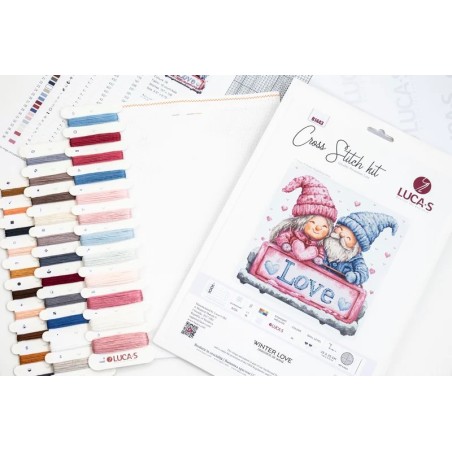 Kit de broderie l'amour d'hiver