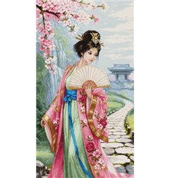 Embroidery kit Song of Cherry Blossoms