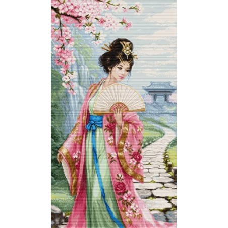 Kit de broderie Chant des cerisiers en fleurs
