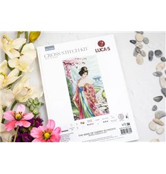 Kit de broderie Chant des cerisiers en fleurs
