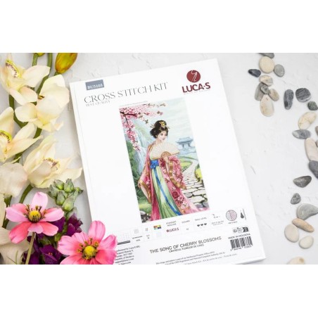 Kit de broderie Chant des cerisiers en fleurs