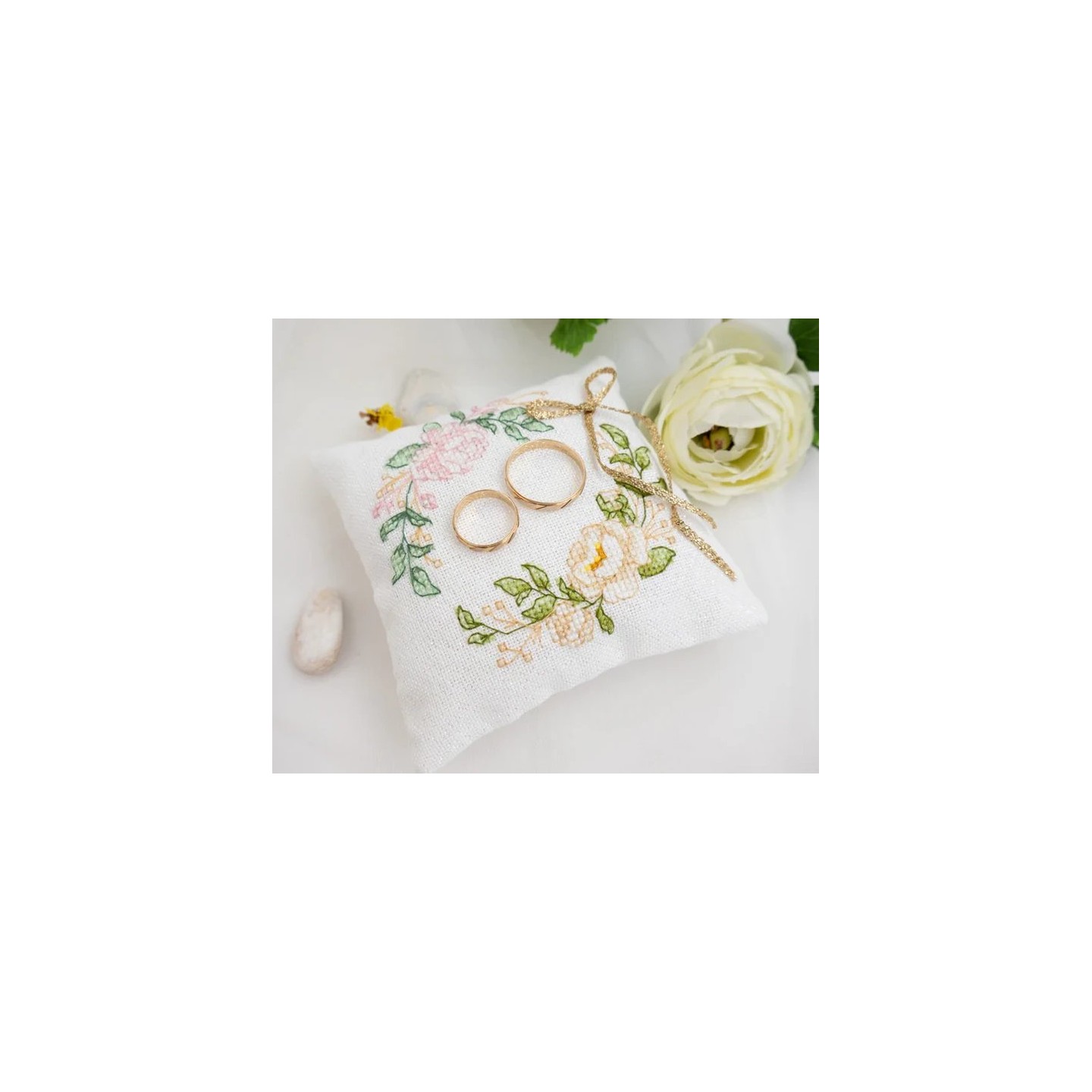 Kit de broderie Votre rose de mariage
