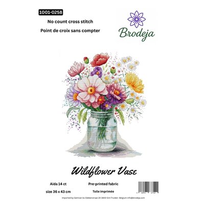 Borduurpakket Wildebloemen vaas