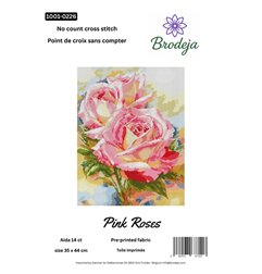 Borduurpakket Roze rozen