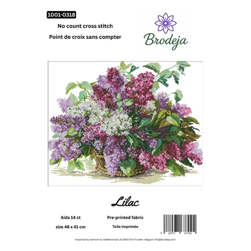 Borduurpakket Lila Borduurpakket Lila