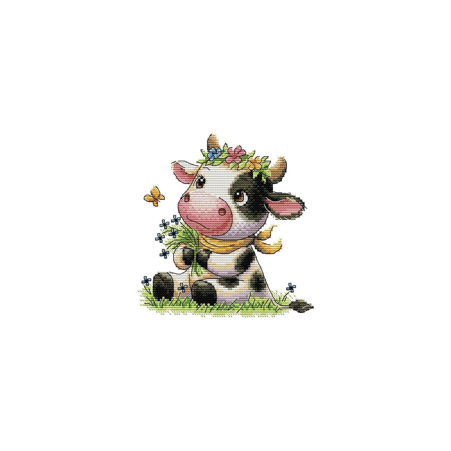 Borduurpakket Schattig koeitje