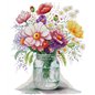 Stickset Wildblumenvase