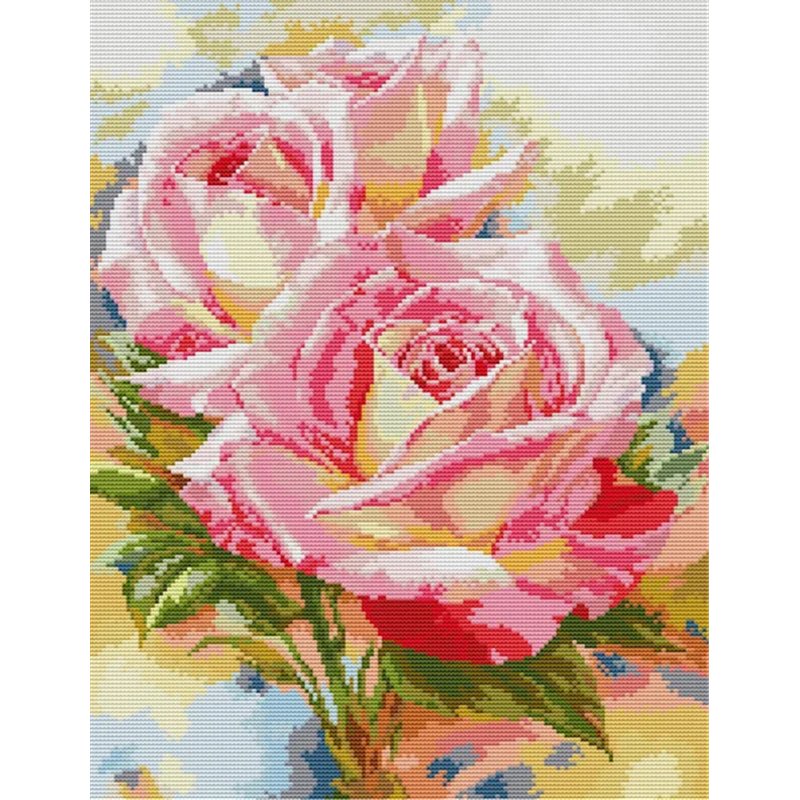 Stickset Rosa Rosen