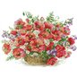 Embroidery kit Poppy basket Embroidery kit Poppy basket