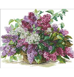 Embroidery kit Lilac
