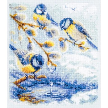 Kit de broderie La promesse du printemps