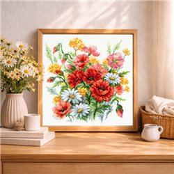 Borduurpakket Wilde bloemen
