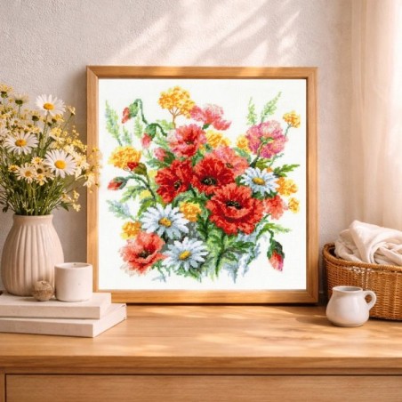 Borduurpakket Wilde bloemen