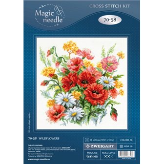 Kit de broderie Fleurs sauvages