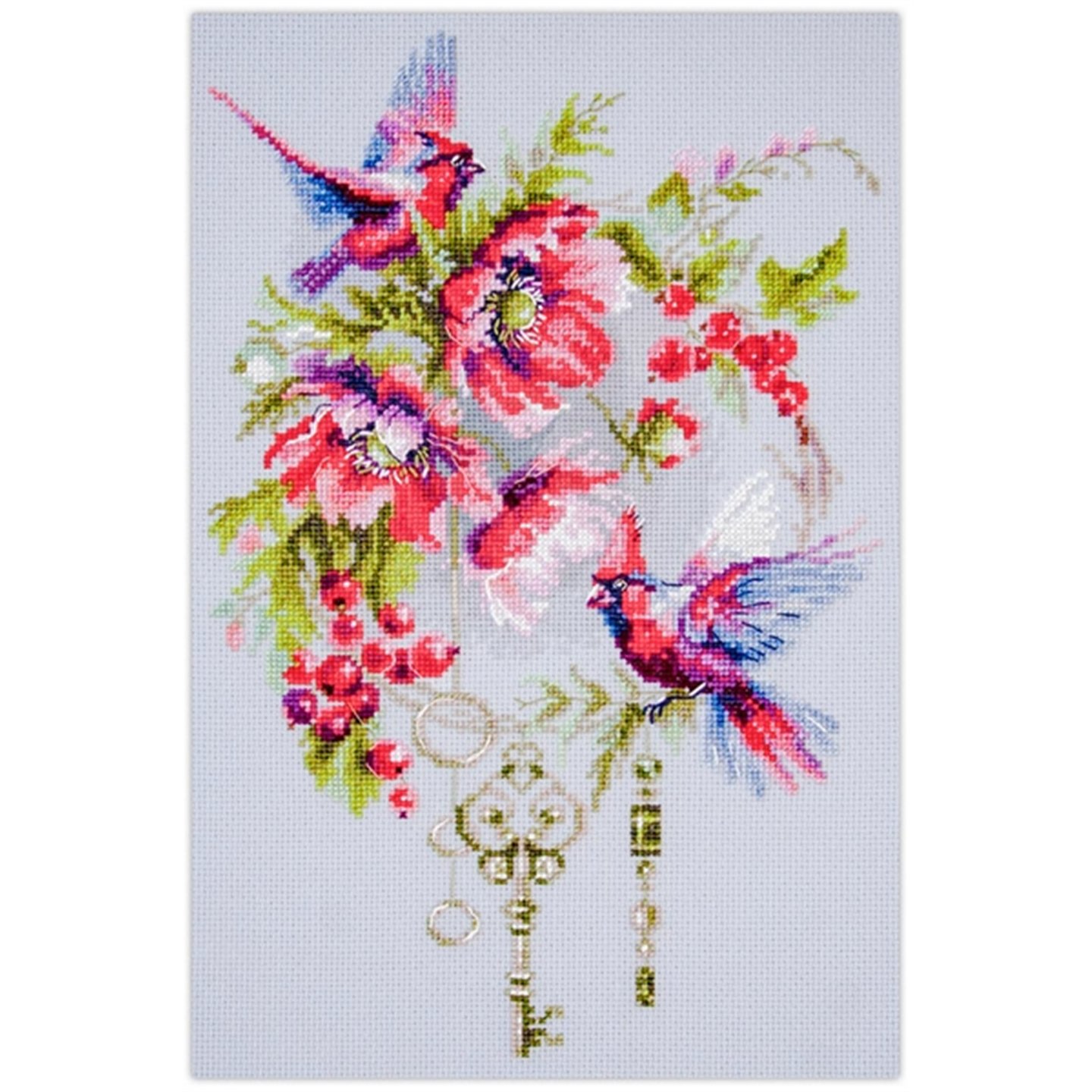 Embroidery kit Keys to be Happy