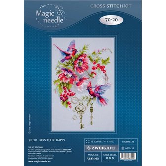 Kit de broderie Les clés du bonheur