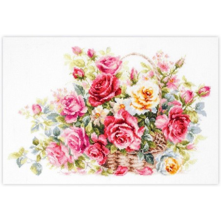 Stickset Korb mit Rosen