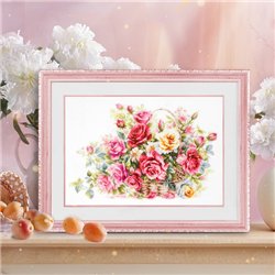 Stickset Korb mit Rosen