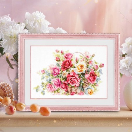 Borduurpakket Mand met rozen