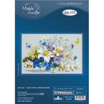 Kit de broderie Lys et bleuets