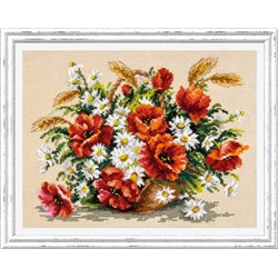 Borduurpakket Boeket wilde bloemen