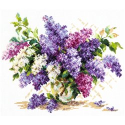 Embroidery kit Lilac