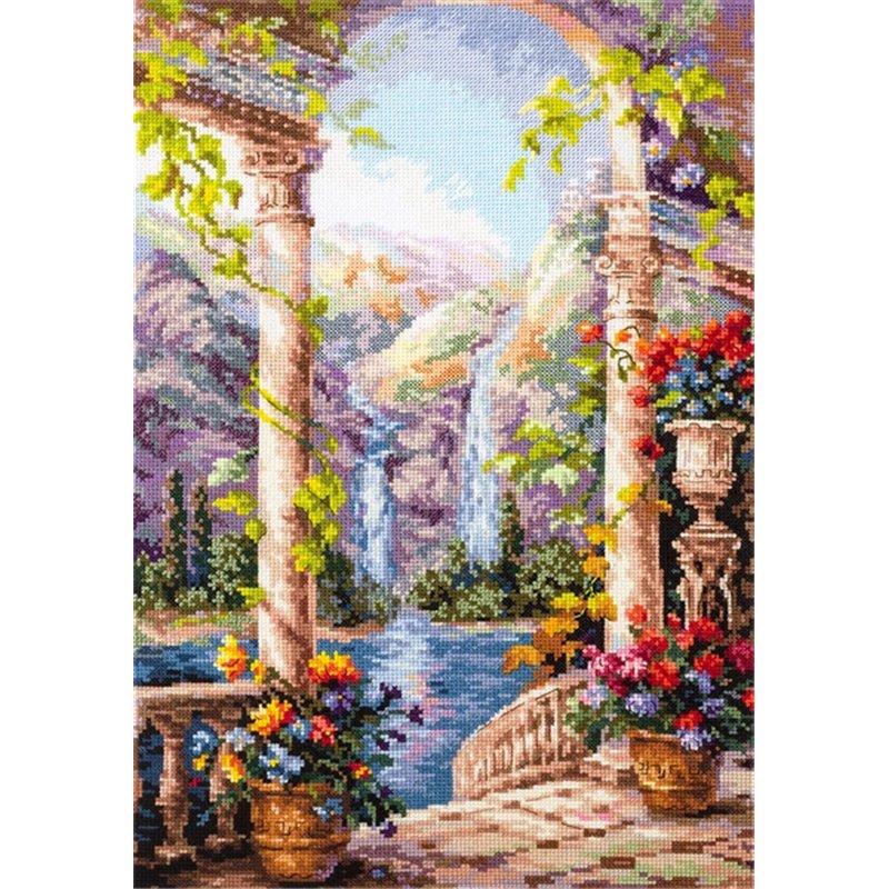 Kit de broderie Vue fantastique Kit de broderie Vue fantastique
