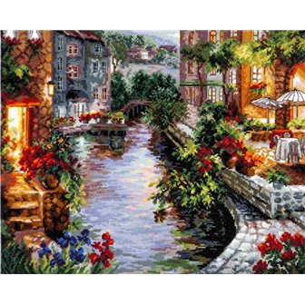 Kit de broderie Soirée à Venise