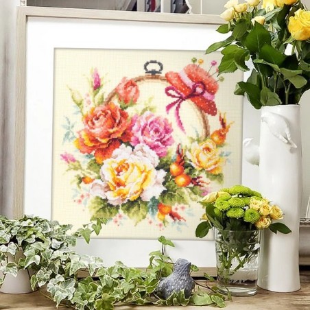 Embroidery kit Roses for Needlewoman