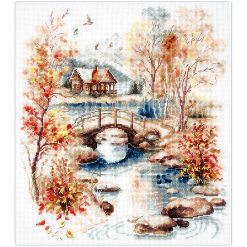 Embroidery kit Autumn Watercolor Embroidery kit Autumn Watercolor