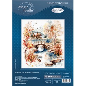 Kit de broderie Aquarelle d'automne