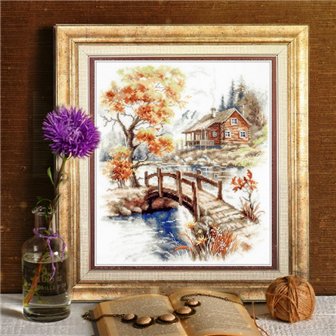 Kit de broderie Automne dans les montagnes