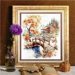Kit de broderie Automne dans les montagnes
