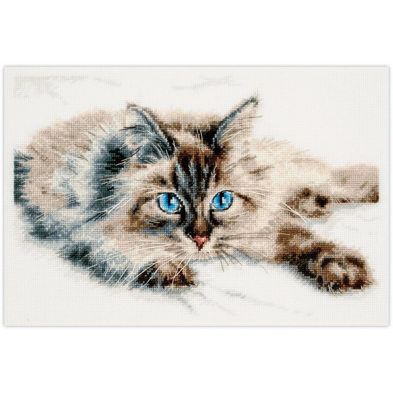 Embroidery kit Fluffy Happiness Embroidery kit Fluffy Happiness