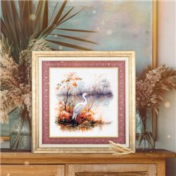 Embroidery kit White Heron