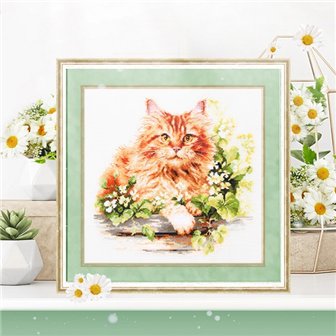 Embroidery kit The Ginger Cat
