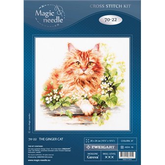 Kit de broderie Le chat roux