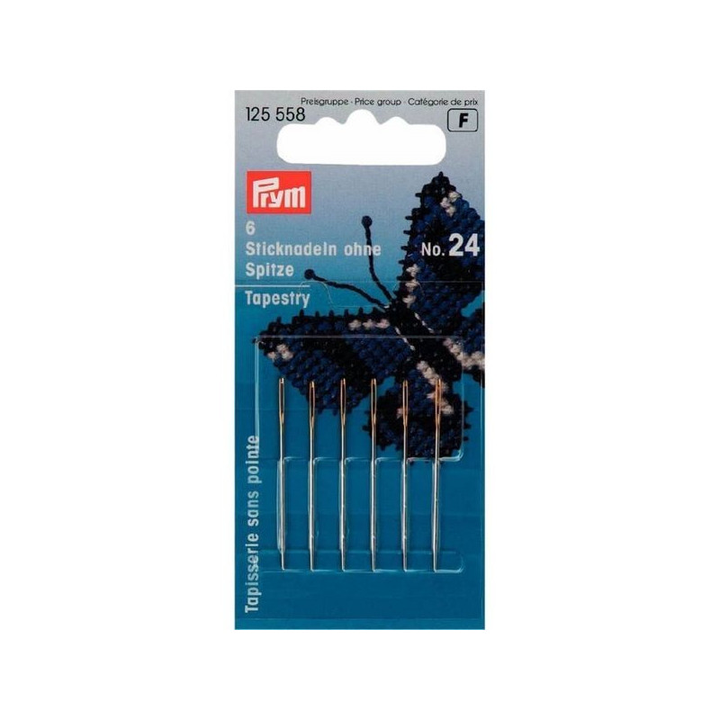 Tapestry needles with blunt point  NR 24