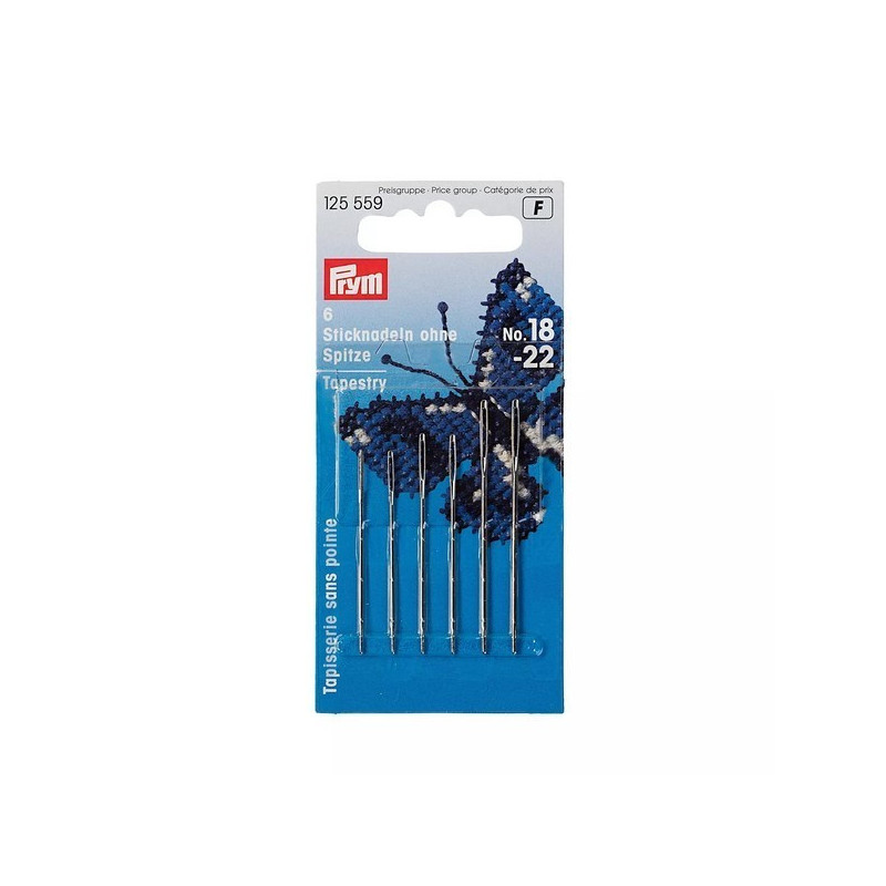 Tapestry needles with blunt point 18-22