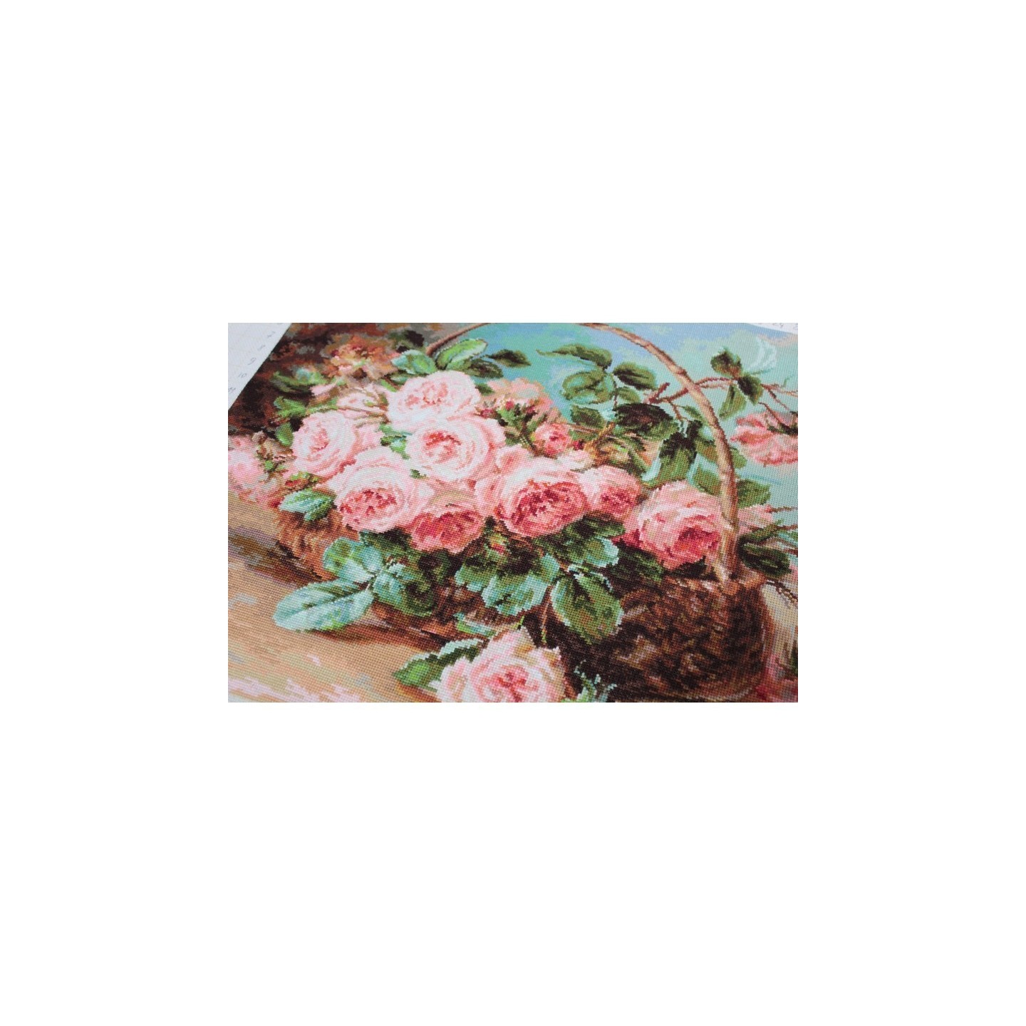 Luca-S Kit de broderie Panier de roses