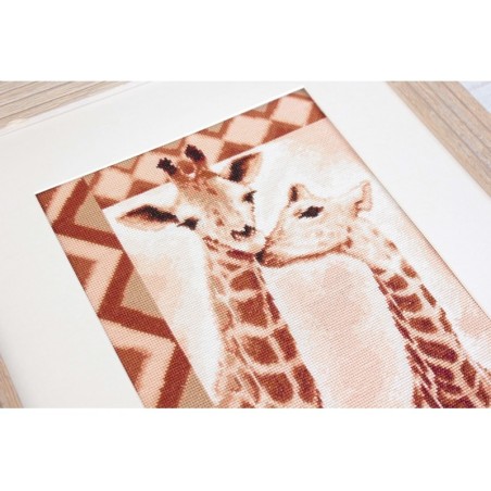 Borduurpakket giraffen