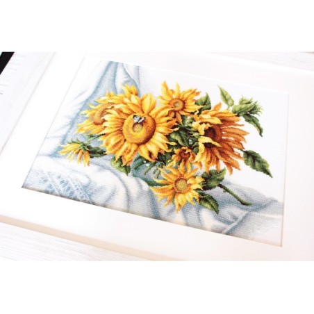 Borduurpakket zonnebloemen 2