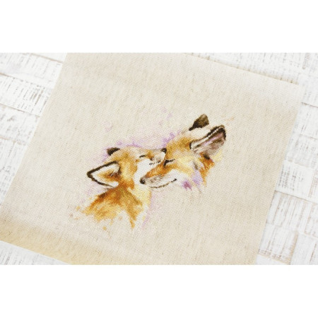 Kit de broderie renards