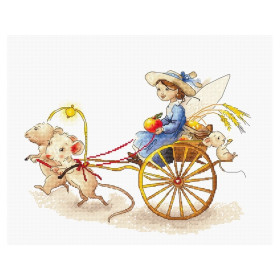 Luca-S Embroidery kit Fairy with Mice