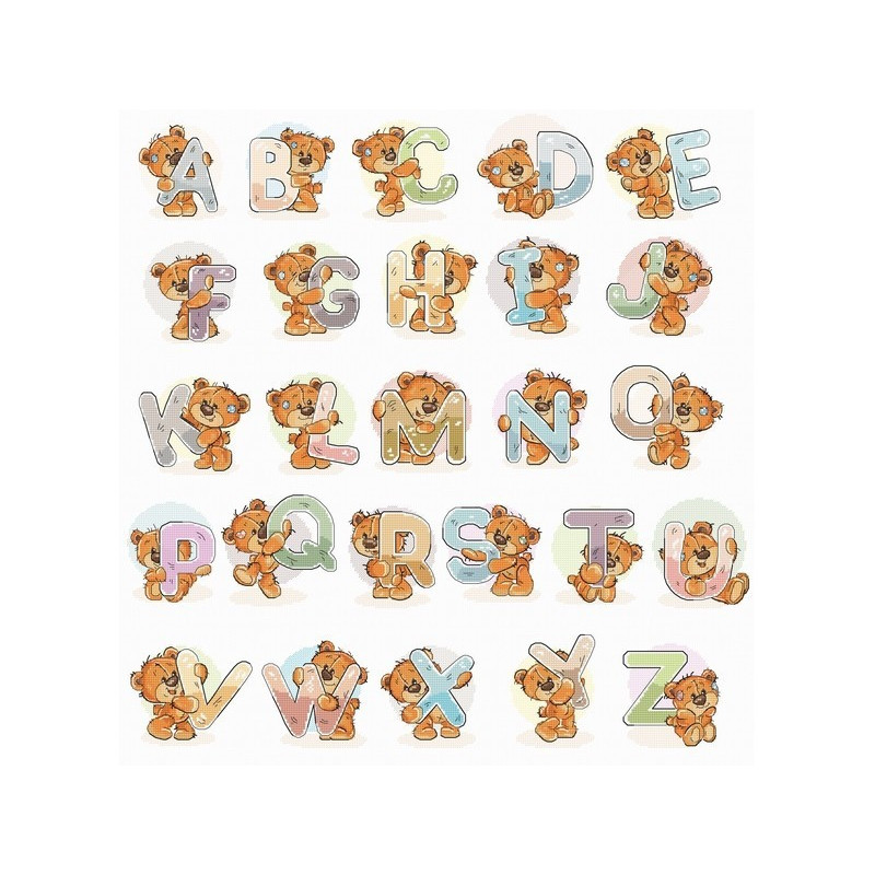 Embroidery kit Alphabet Embroidery kit Alphabet