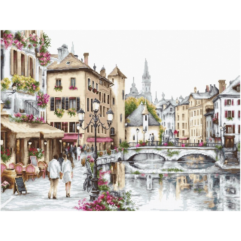 Kit de broderie lac d'Annecy Kit de broderie lac d'Annecy