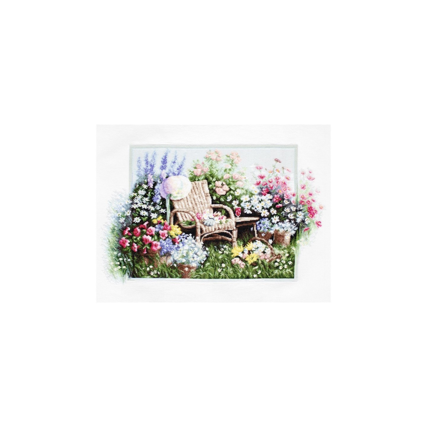 Luca-S Kit de broderie jardin fleuri