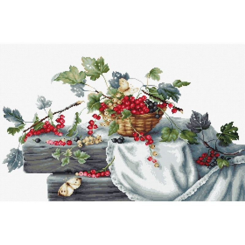 Embroidery kit Red Currants